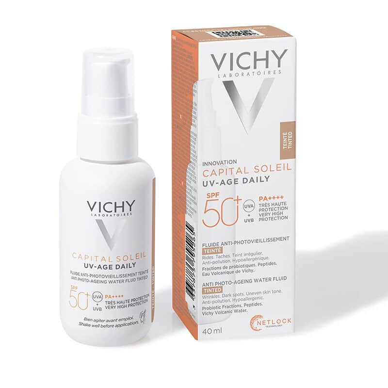 Vichy فيشي كابيتال سوليل واقي من الشمس بعامل حماية من الشمس 50، 40 مل ملون - 2