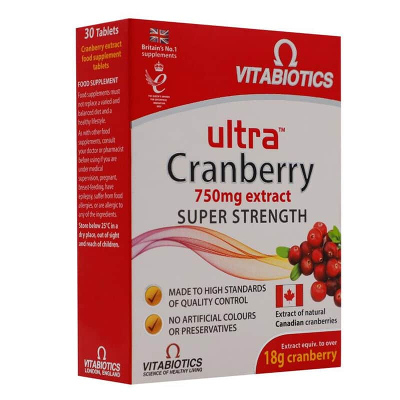 Vitabiotics فيتابيوتكس ألترا مستخلص التوت البري 750 مجم 30 قرصًا - 2
