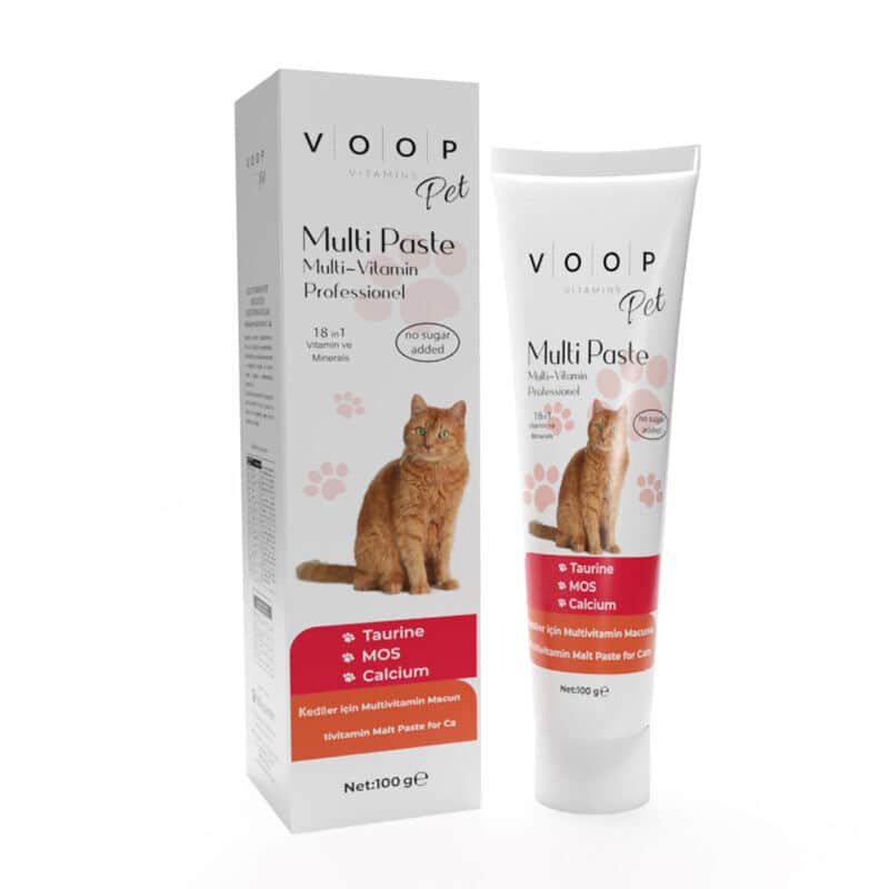 Voop معجون متعدد الفيتامينات لدعم جهاز المناعة للقطط من فووب بيت، ١٠٠ غرام - 1