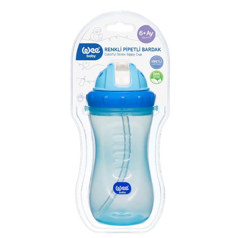 Wee Baby كوب ملون مع ماصة للأطفال الصغار - 3