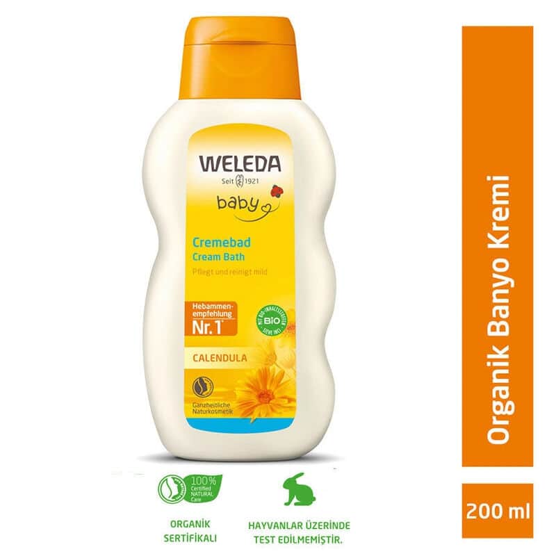 Weleda كريم حمام ويليدا كاليندولا العضوي للتنظيف والترطيب 200 مل - 2