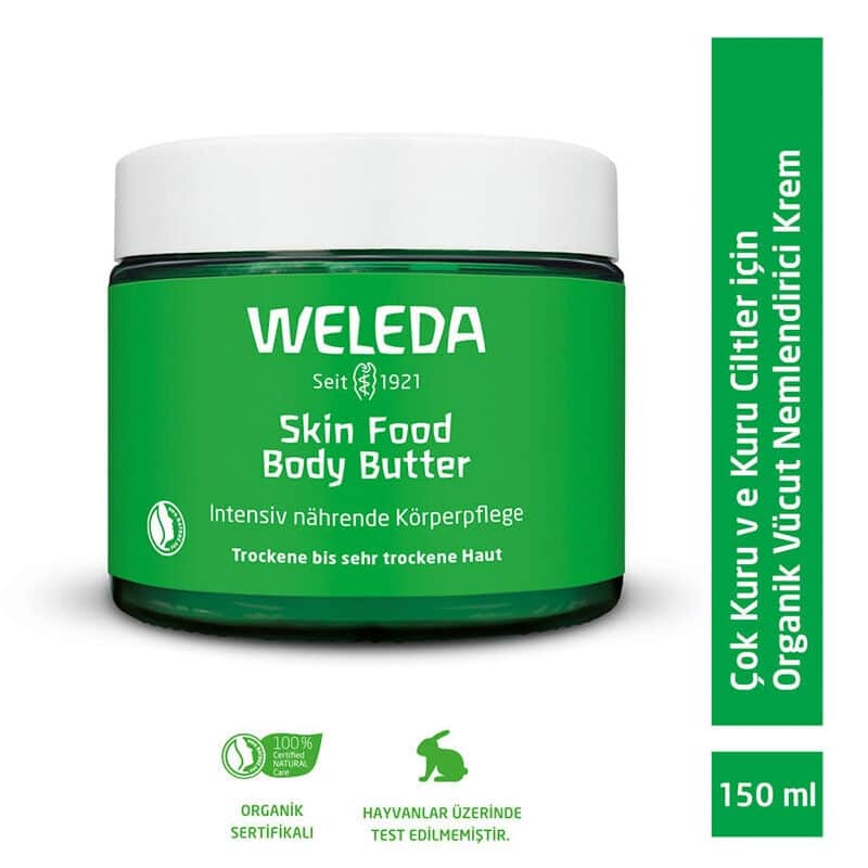 Weleda كريم العناية بالجسم العضوي من ويليدا سكين فود، 150 مل - 2