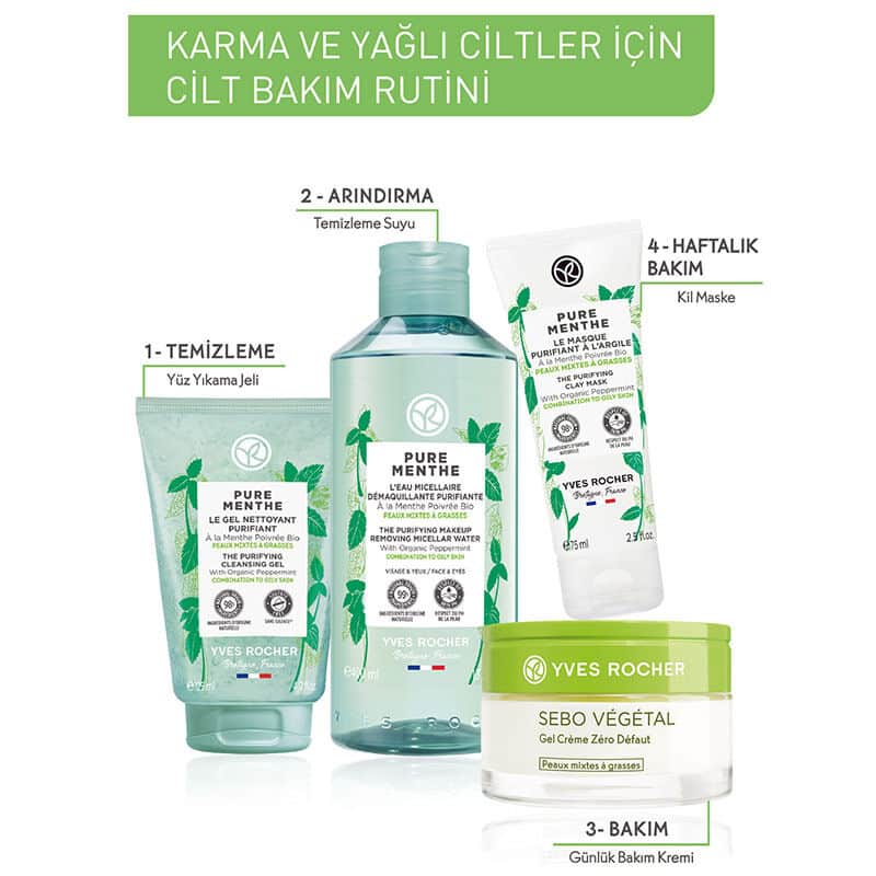 Yves Rocher قناع الطين المطفأ من إيف روشيه بيور مينث 75 مل - 3