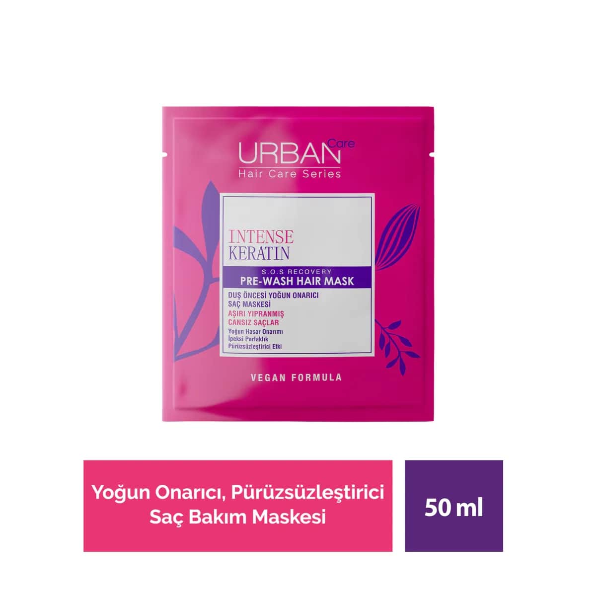 Urban Care مجموعة أقنعة الشعر أوربان كير المكونة من 4 قطع 4 × 50 مل