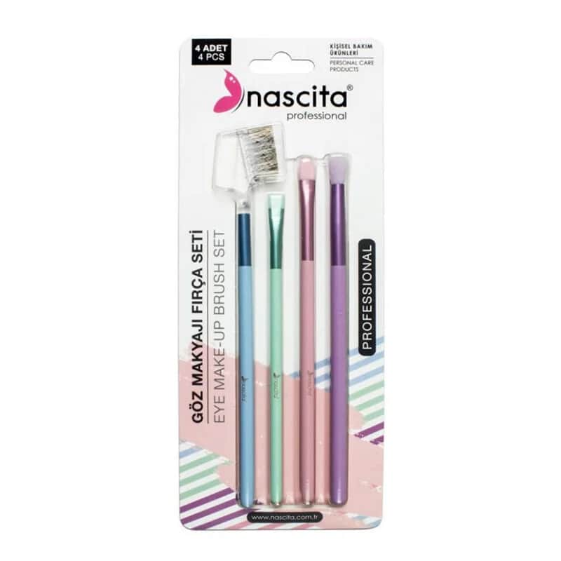 Nascita مجموعة فرش مكياج العيون العملية من ناسيتا، 4 قطع 73