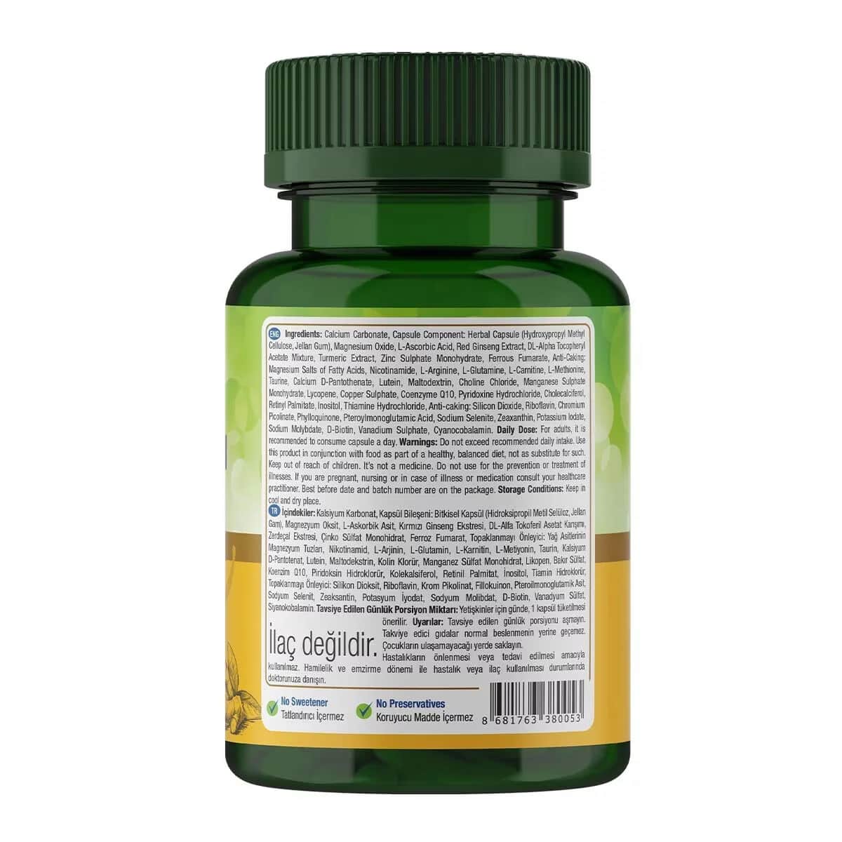 Nature's Supreme ناتشرز سوبريم ملتي فيتامين للرجال 30 كبسولة