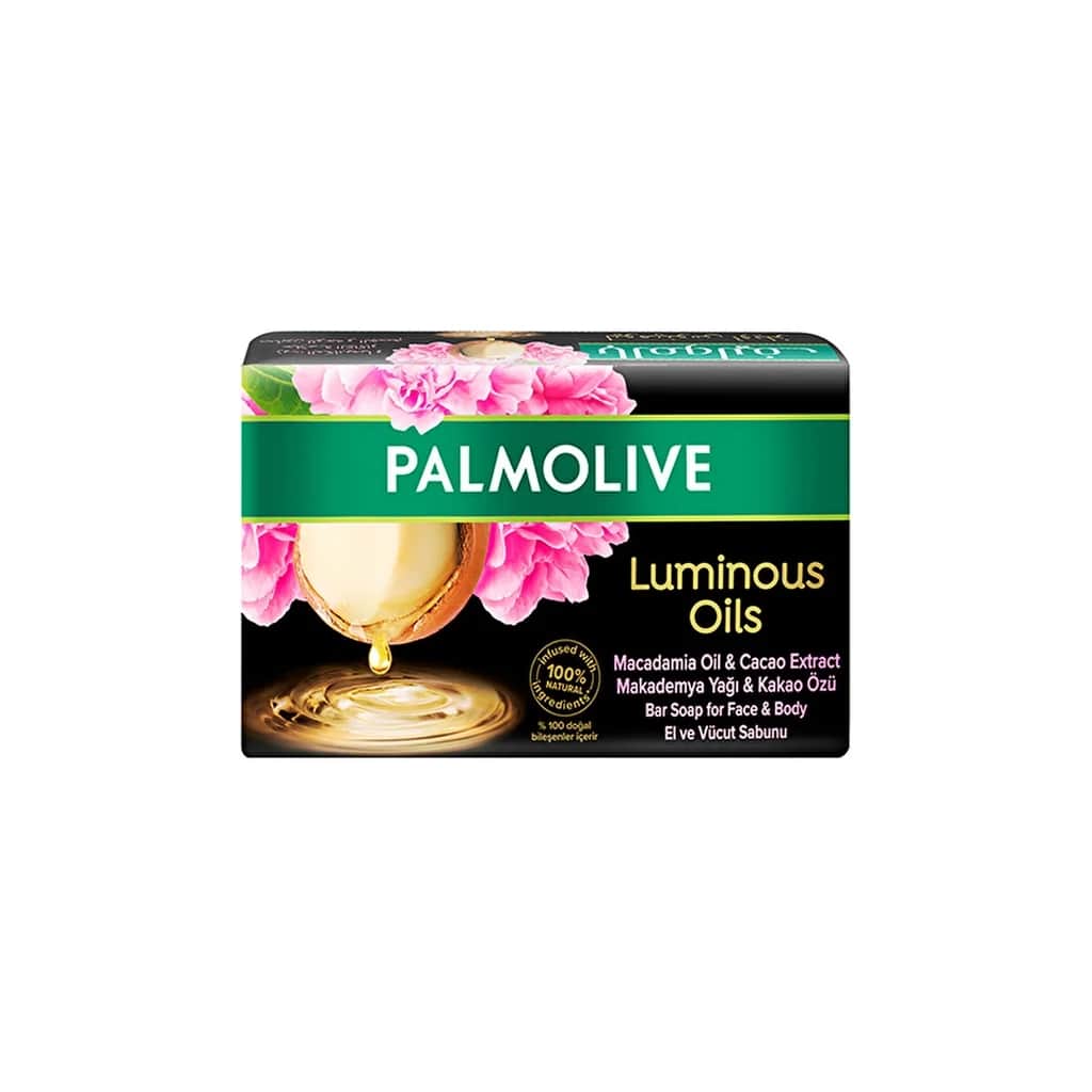 Palmolive صابون بالموليف لومينوس أويلز بزيت المكاديميا للوجه والجسم 150 غرام