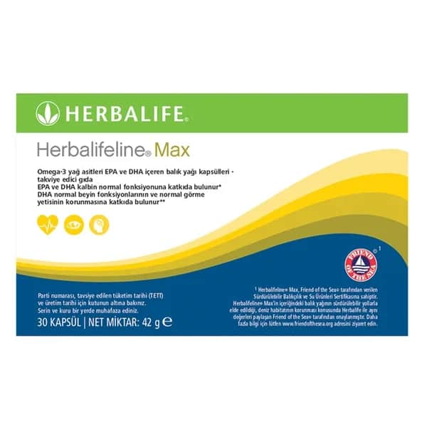 Herbalife هيربالايف هيربالايف لاين ماكس أوميجا 3 30 كبسولة