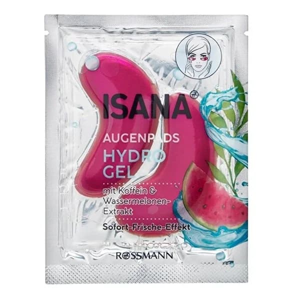 Isana وسادة إيزانا تحت العين هيدروجيل بالكافيين والبطيخ زوج واحد