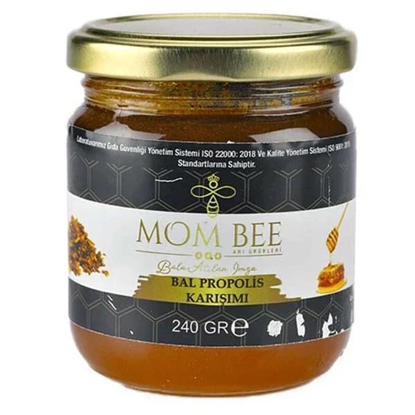 Mom Bee مزيج عسل النحل الأم مع البروبوليس 240 غرام