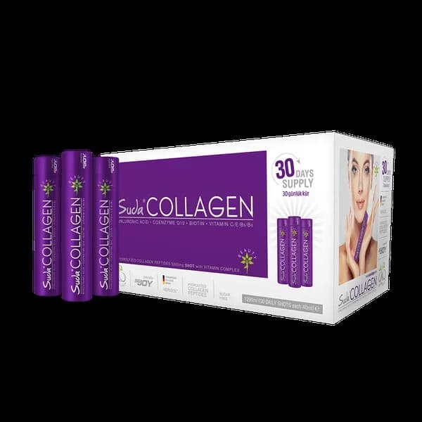 Suda Collagen سودا كولاجين بنكهة الخوخ 30 × 40 مل