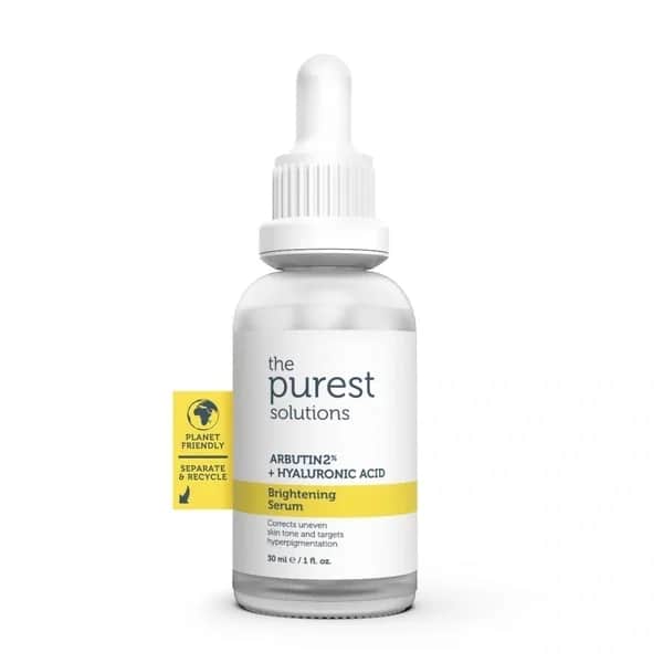 The Purest Solutions سيروم العناية بالبشرة الموحد للون البشرة من ذا بيورست سوليوشنز، 30 مل (أربوتين 2% + حمض الهيالورونيك)