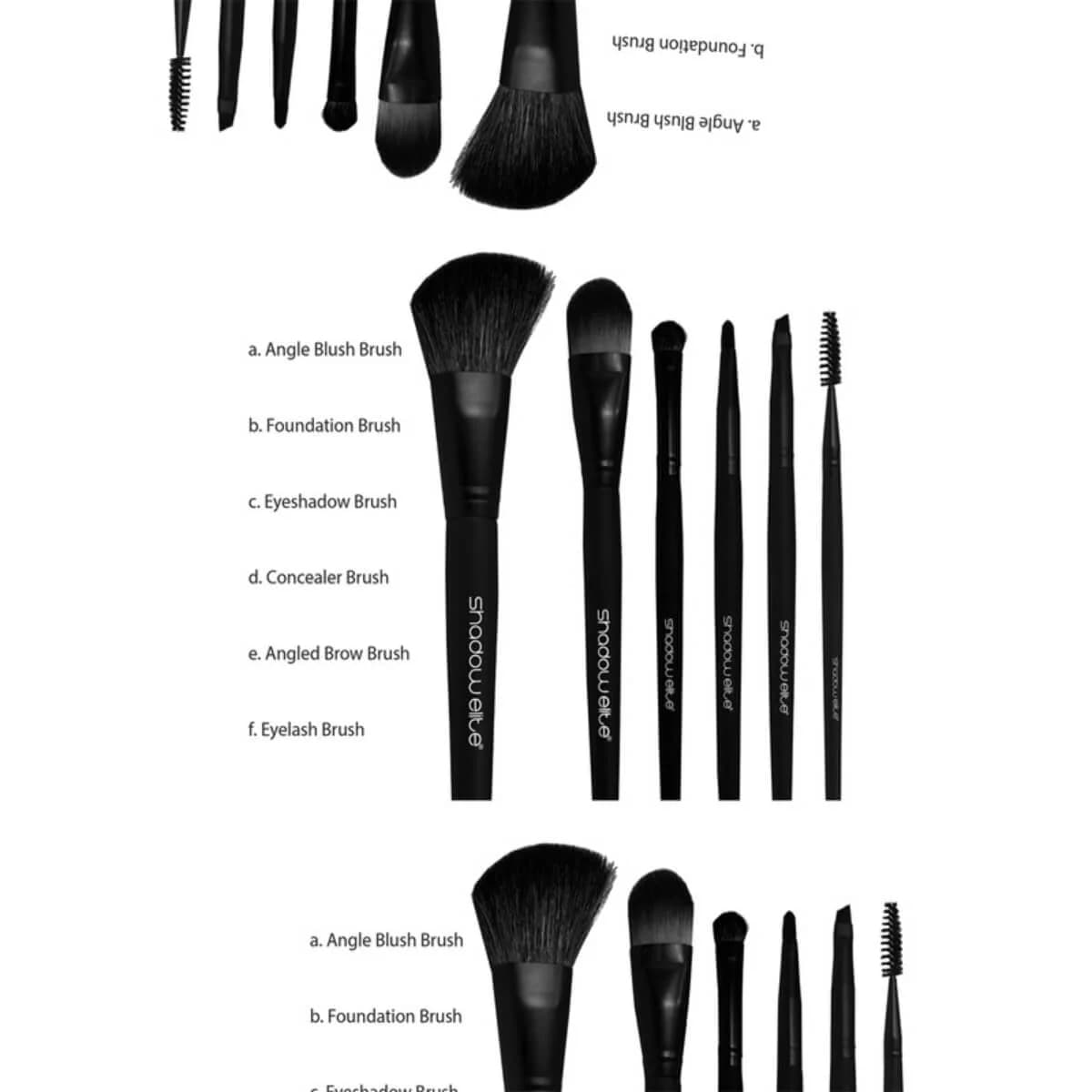 Elite Shadow Makeup Brush Set