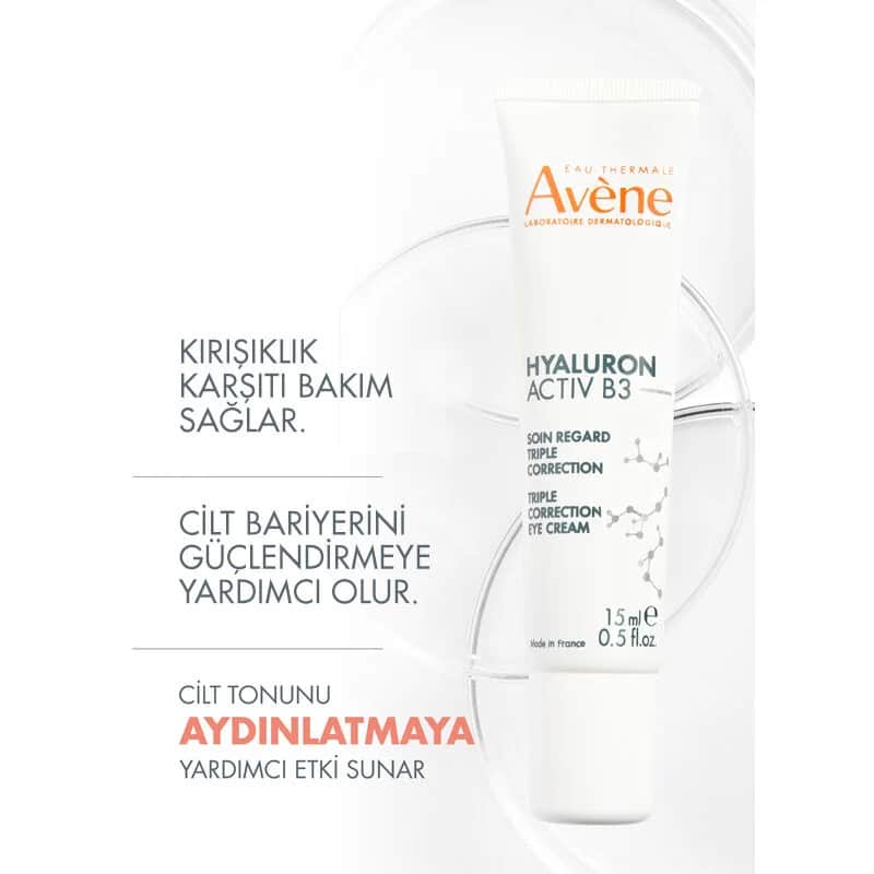 كريم كونتور العين بتركيبة هيالورون Activ B3 15 مل من او ثيرمال Eau Thermale Avene