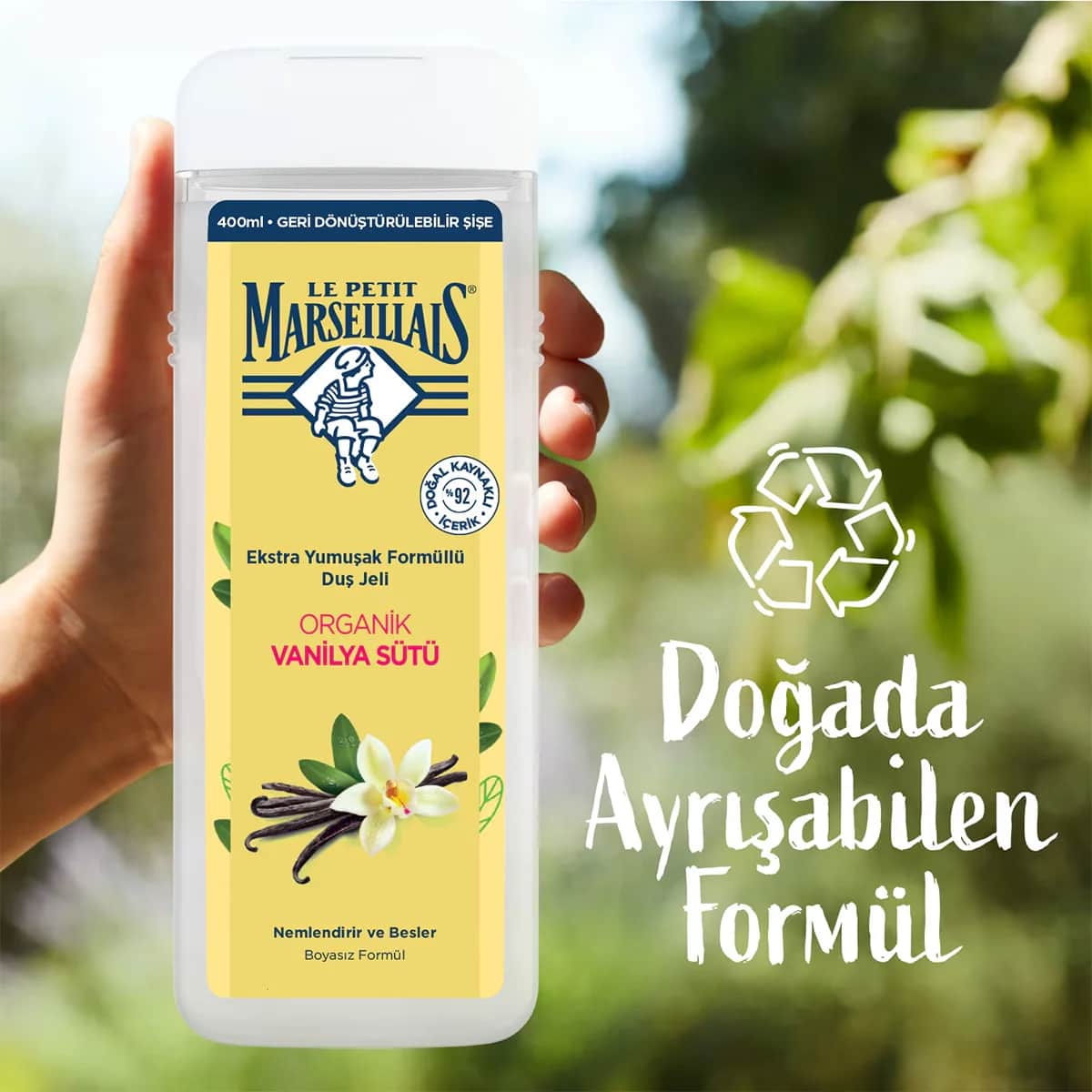 Le Petit Marseillais Duschgel mit Bio-Vanillemilch 400ml