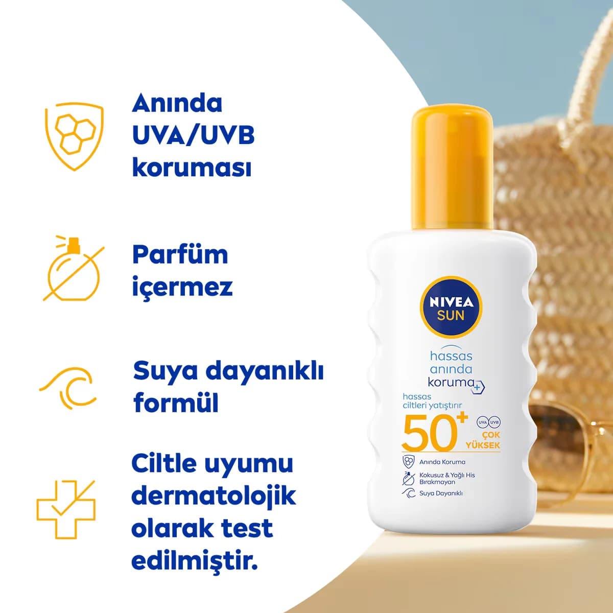 Солнцезащитный крем Nivea Sun Sensitive Protection SPF 50+ 200 мл