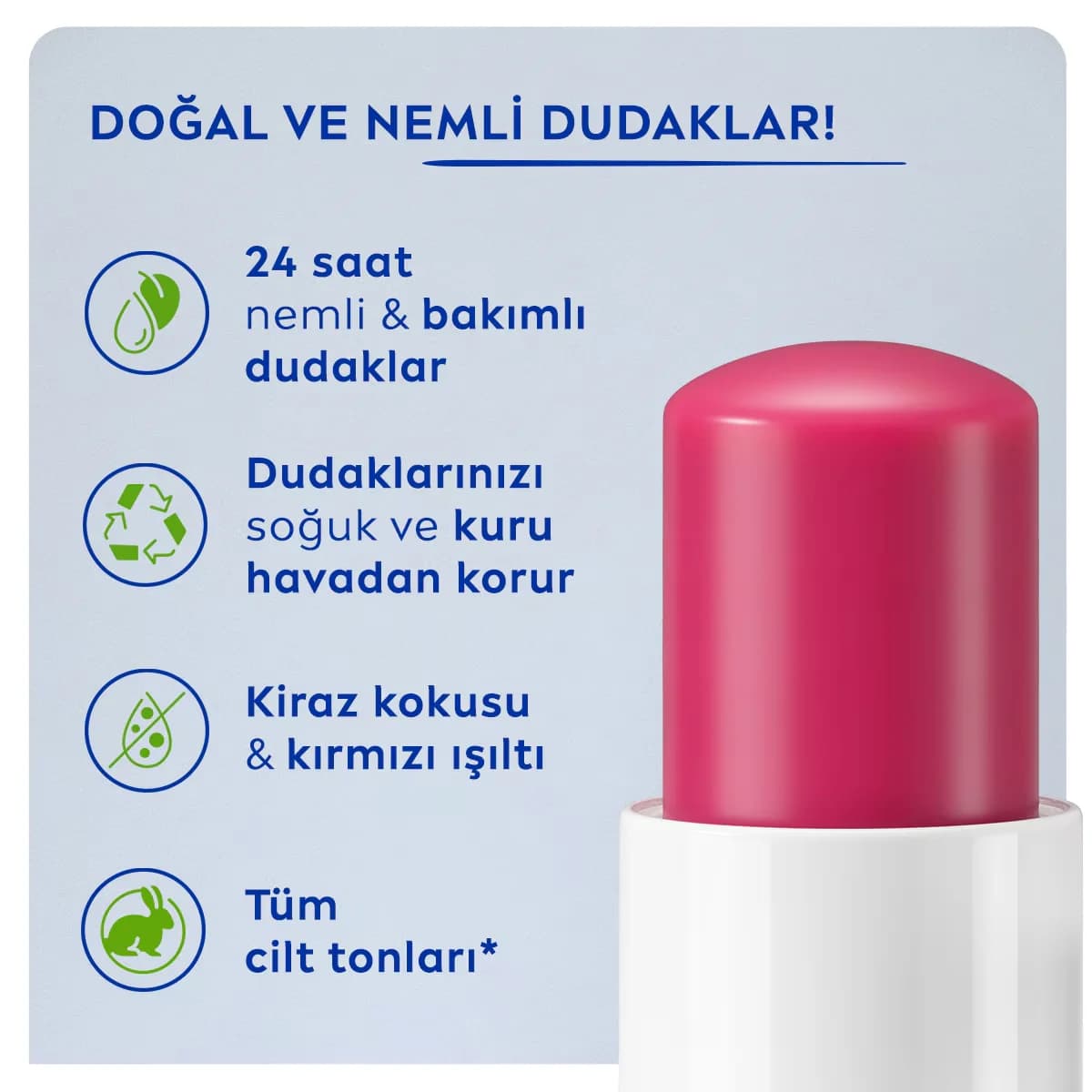 Крем для губ Nivea вишневый 4,8 г