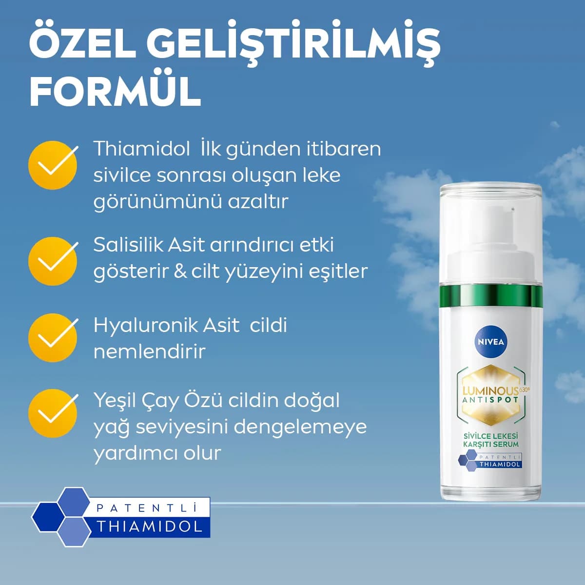 Сыворотка Nivea Visage Luminous 630 от пигментных пятен 30 мл