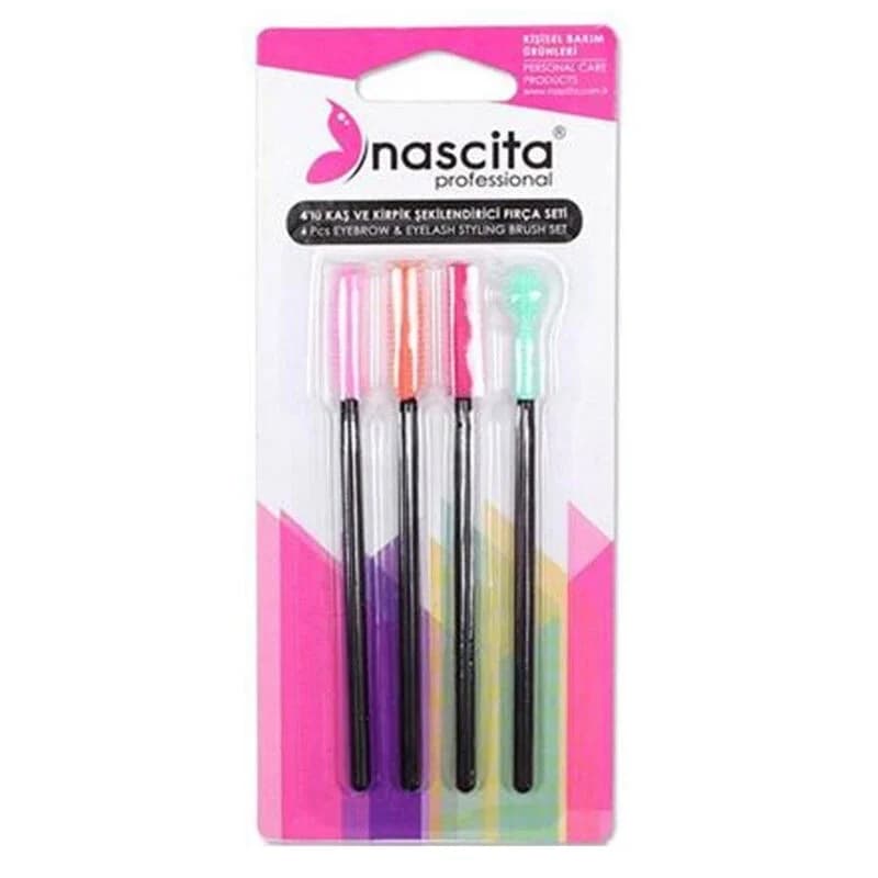 Набор кистей для бровей и ресниц Nascita 4 шт.