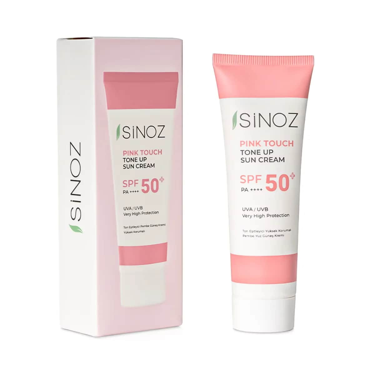 Солнцезащитный крем Sinoz SPF 50+ Тональный выравниватель PA++++ 50 мл