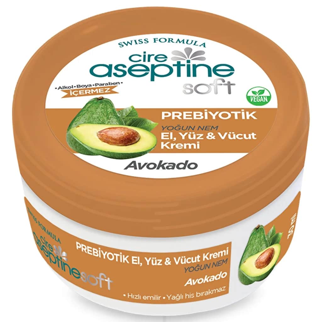 Cire Aseptine كريم سيري أسيبتين الناعم بخلاصة الأفوكادو المرطب المكثف والبريبايوتيك 30 مل