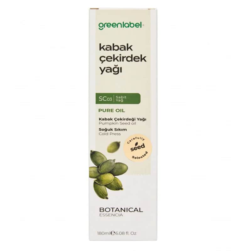 Органическое масло тыквенных семечек Greenlabel 180 мл