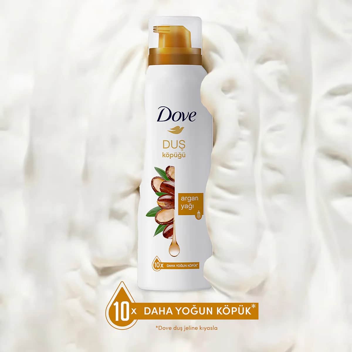 Пена для душа с аргановым маслом Dove 200 мл