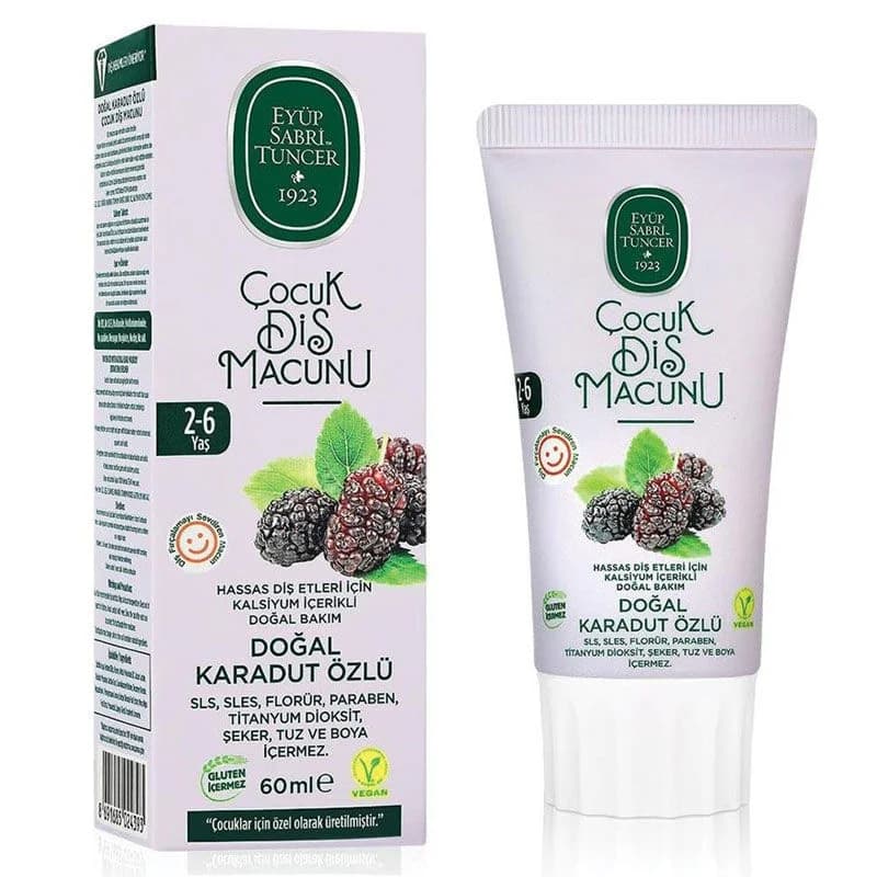 Eyüp Sabri Tuncer Natural Black Mulberry Extract 2-6 years Toothpaste 60 ml