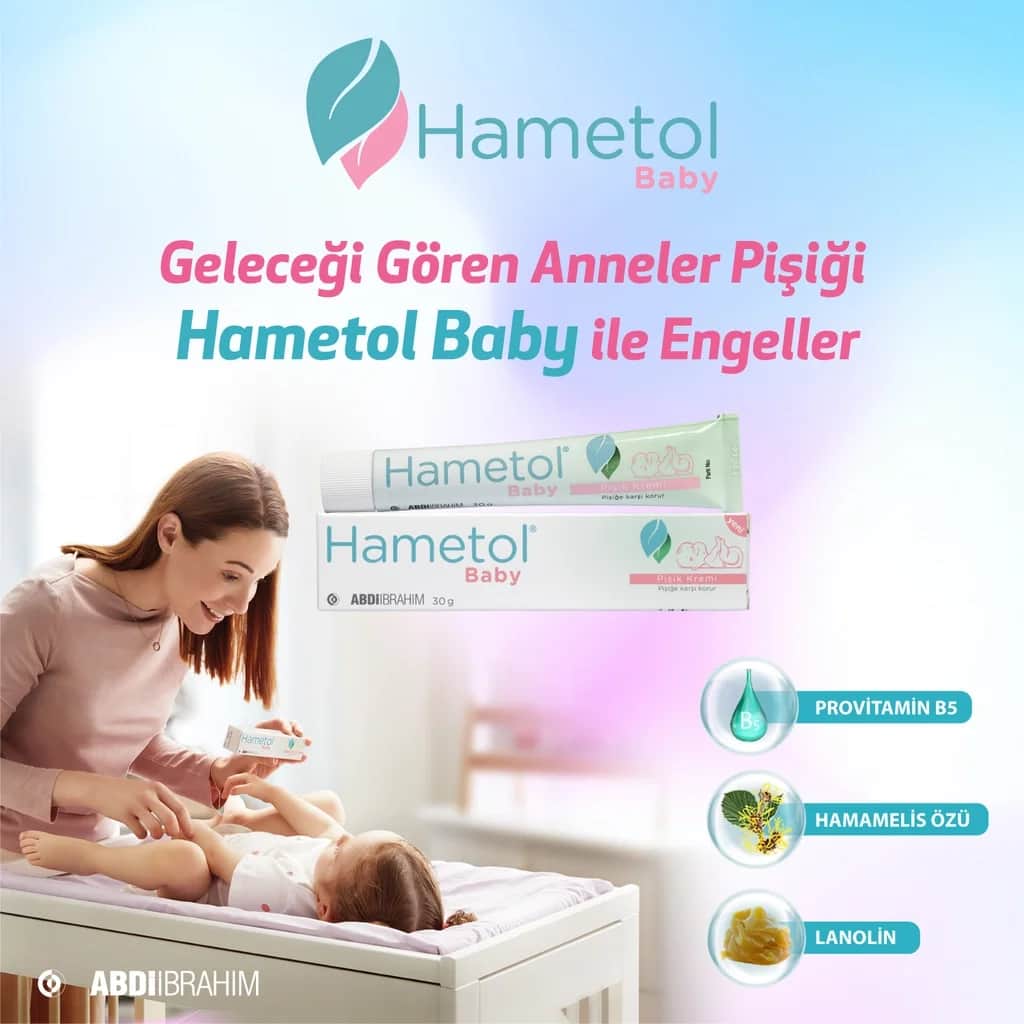Hametol Babywindelbereich Pflegecreme - Beruhigende Schutzwirkung 30g