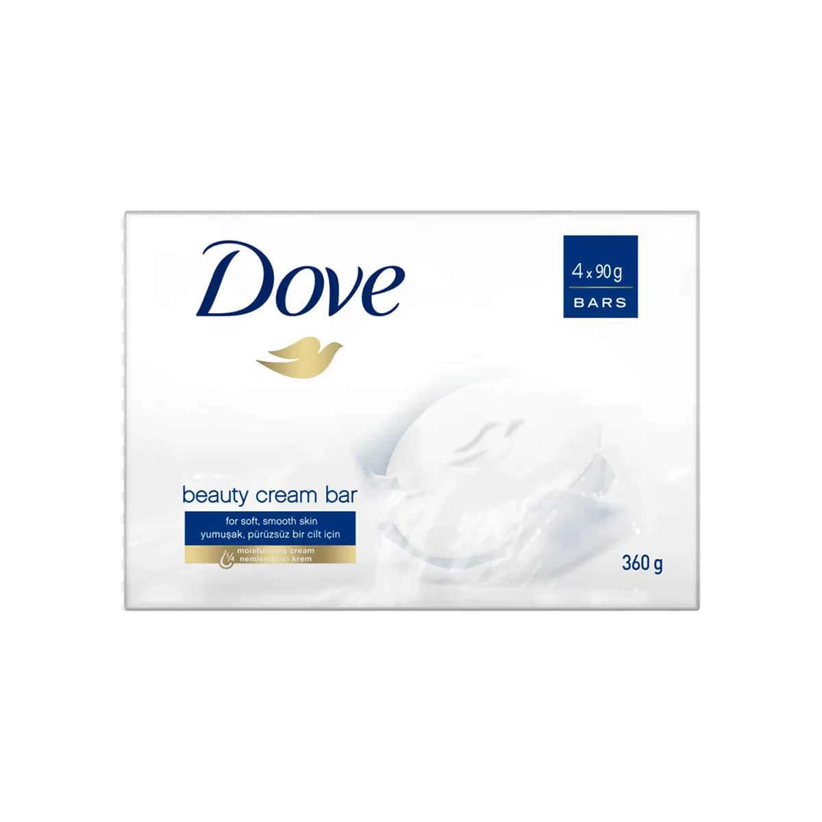 Крем-мыло Dove Красота Оригинальное Увлажняющее 4 x 90 г