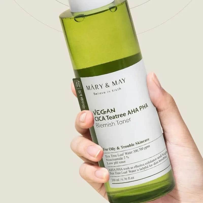 Mary May Veganer Cica Teebaum-Toner - AHA PHA Unreinheitenkontrolle 200ml