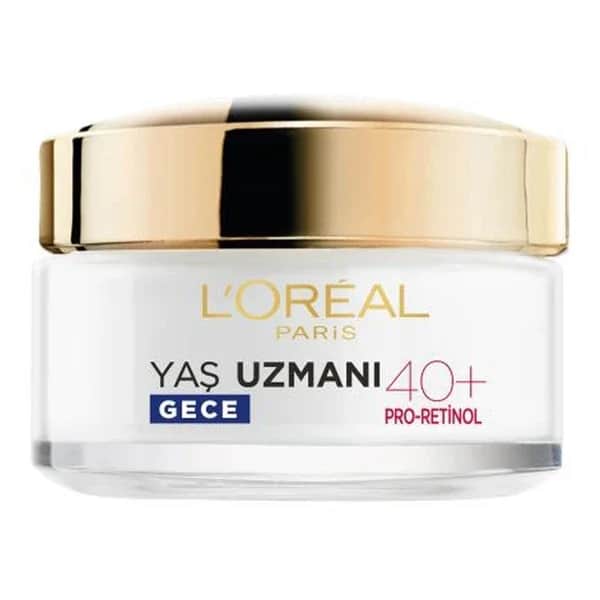 L'Oreal Paris كريم ليلي مضاد للتجاعيد وشد البشرة من لوريال باريس إيج إكسبيرت 40+ 50 مل