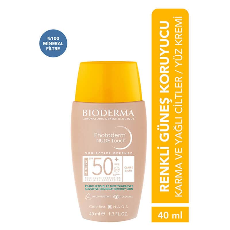 Биодерма Фотодерм Нюд Тач SPF50+ Светлый 40 мл