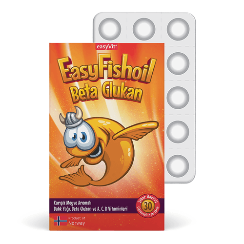 Easyvit EasyFishoil Beta Glucan 30 Kaubonbons