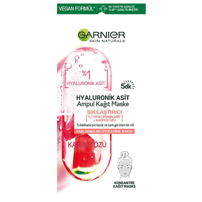Garnier Ampoule Hyaluronic Acid Paper Face Mask 15 g