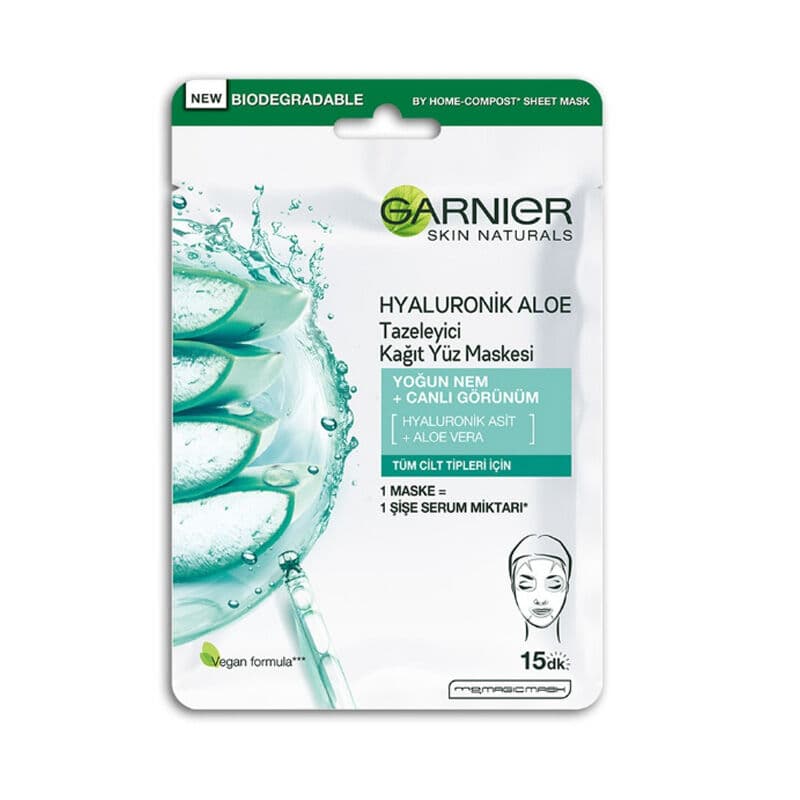 Маска для лица Garnier с гиалуроновой кислотой и алоэ 28 г