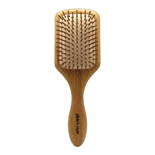 Glide'n Style Eco Bambus Paddle Brush für glattes Haarpflege