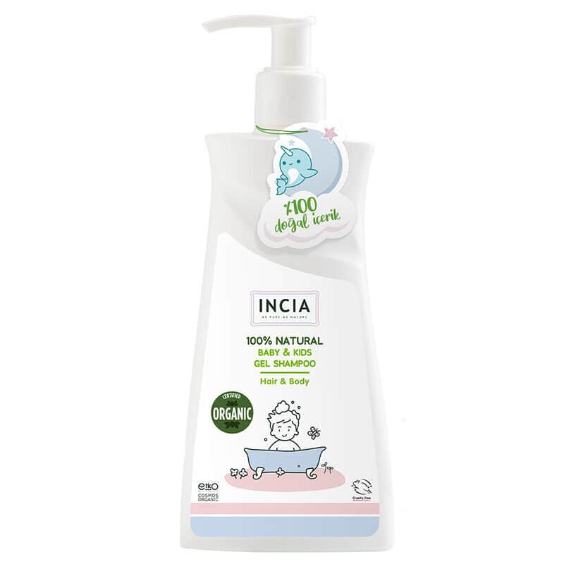 INCIA Naturgel Shampoo für Kinderhaare und Körper 350ml