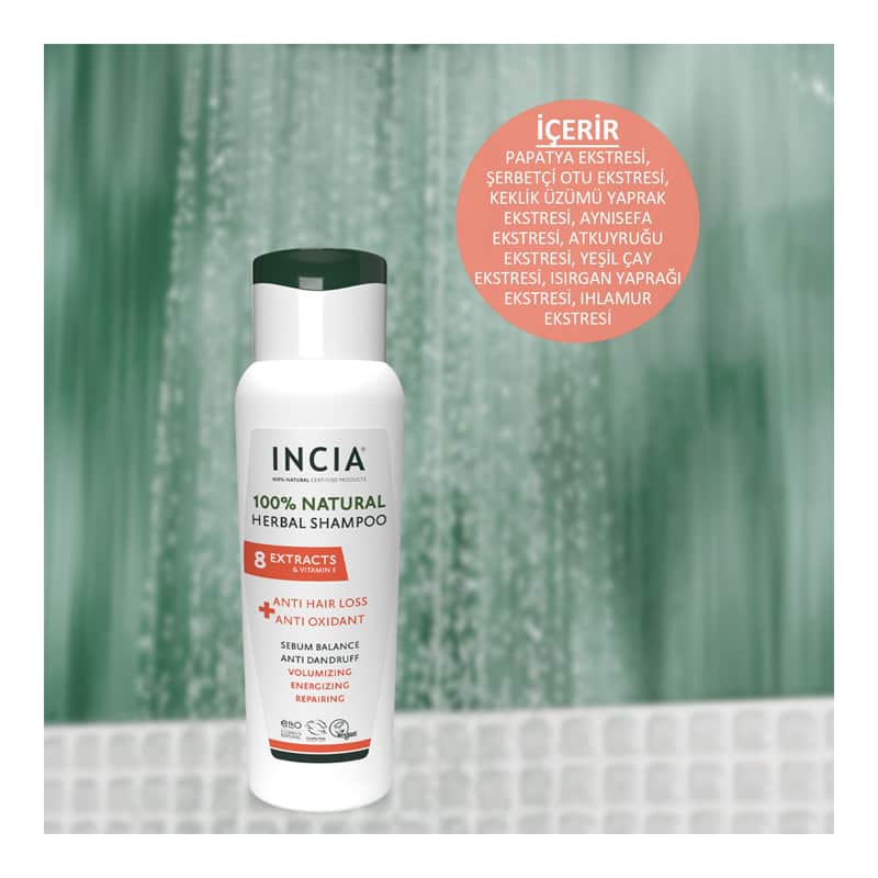 Incia Natural Anti-hair Loss Shampoo 275 ml