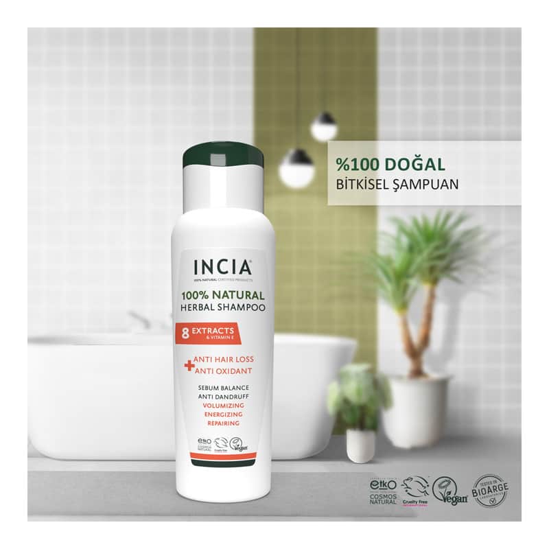 Incia Natural Anti-hair Loss Shampoo 275 ml