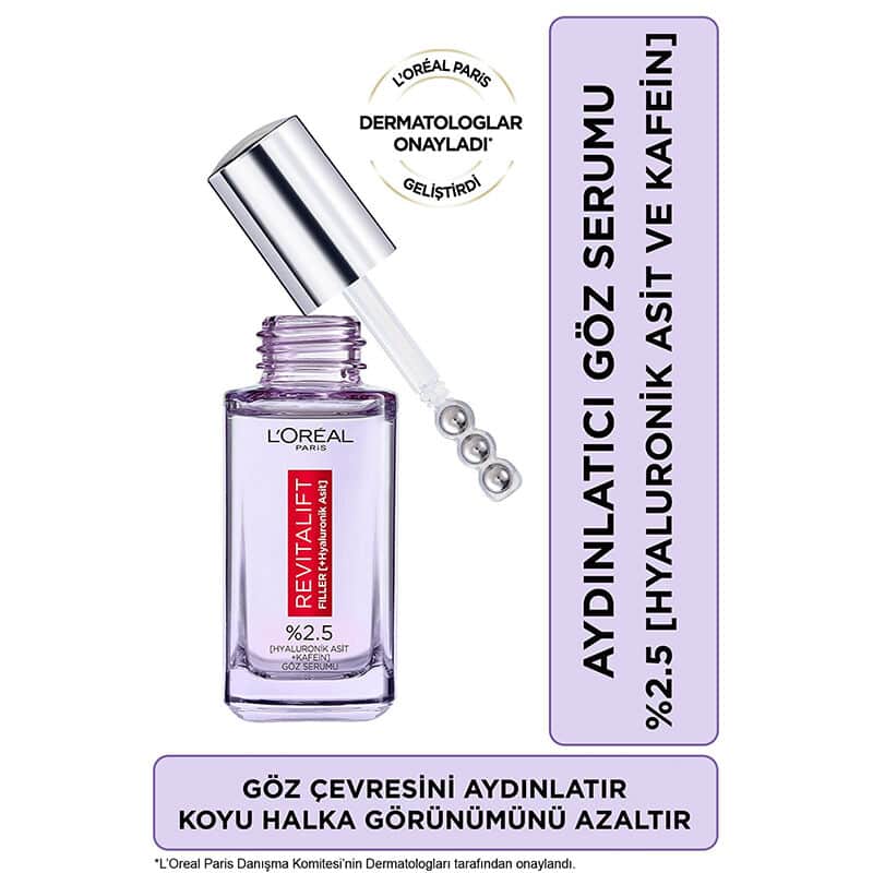 Сыворотка для глаз L'Oréal Paris Revitalift Filler осветляющая 20 мл