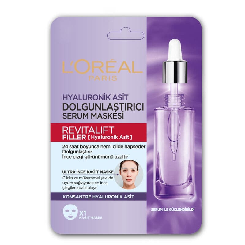 Маска для лица с гиалуроновой кислотой L'Oréal Paris Revitalift Filler