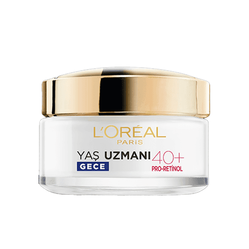 L'Oreal Paris كريم ليلي مضاد للتجاعيد وشد البشرة من لوريال باريس إيج إكسبيرت 40+ 50 مل