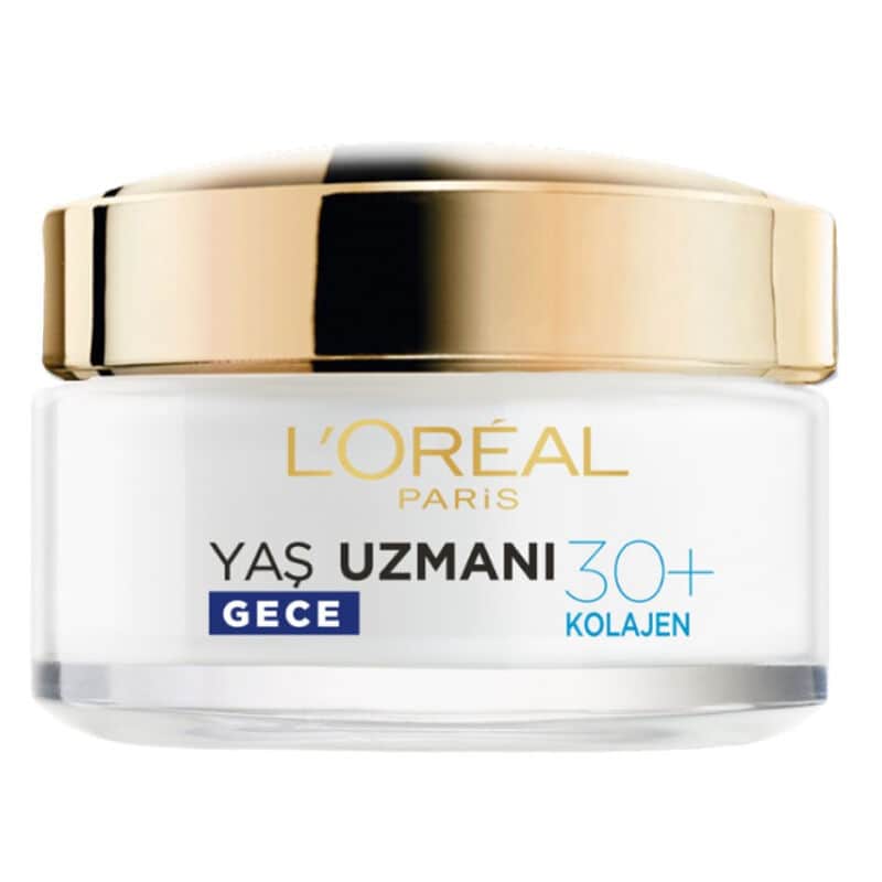 L'Oreal Paris كريم ليلي مرطب مضاد للتجاعيد من لوريال باريس إيج إكسبيرت 50 مل