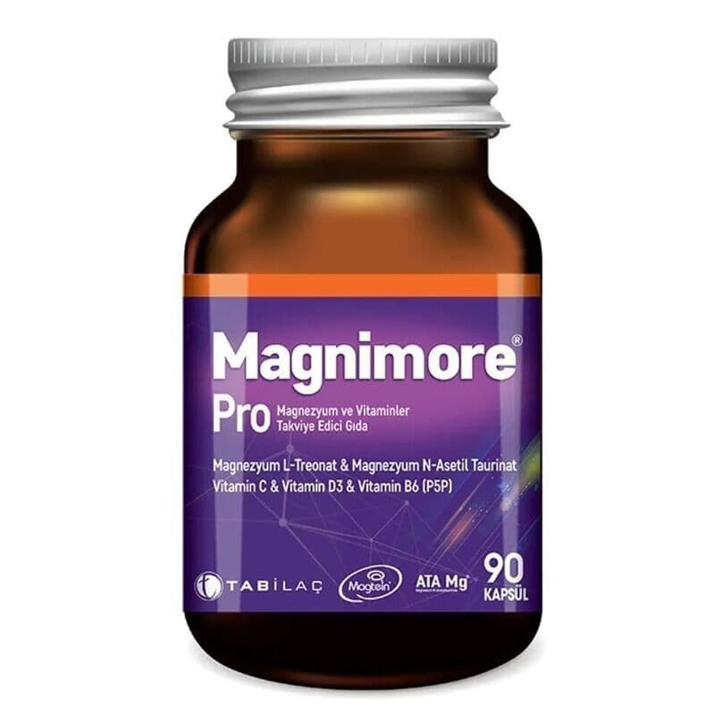 TAB Magnimore Pro Magnesium And Vitamins Food Supplement 90 capsules