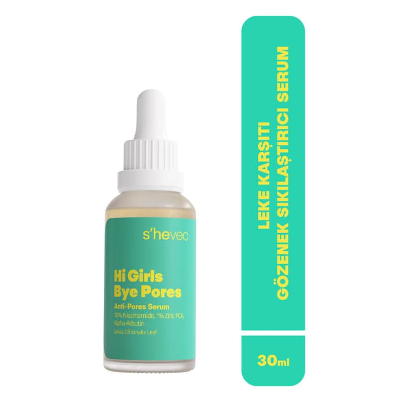 She Vec Hi Girls Bye Pores - Niacinamid & Zink PCA Serum 30ml