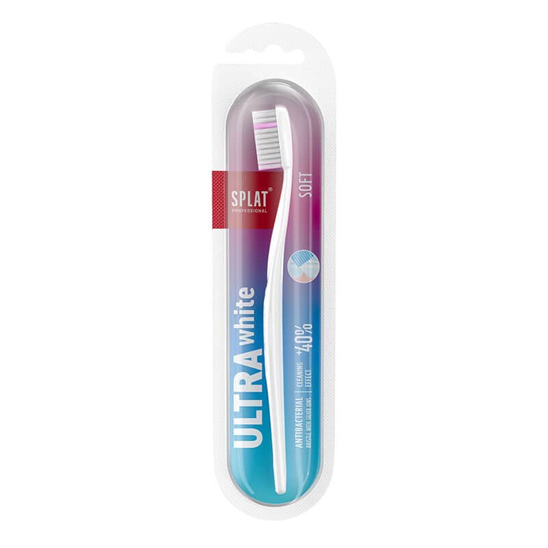Splat Ultra White Weiche Zahnbürste für sanfte Mundpflege