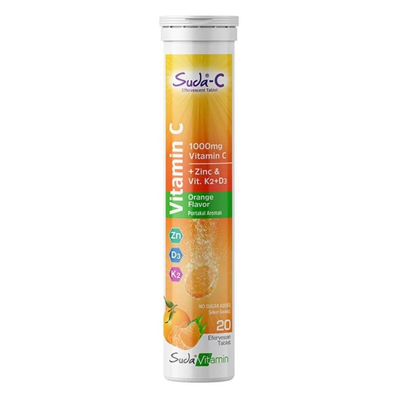 Suda Vitamin In Suda Suda Vitamin C In Suda 20 effervescent Tablets - Orange