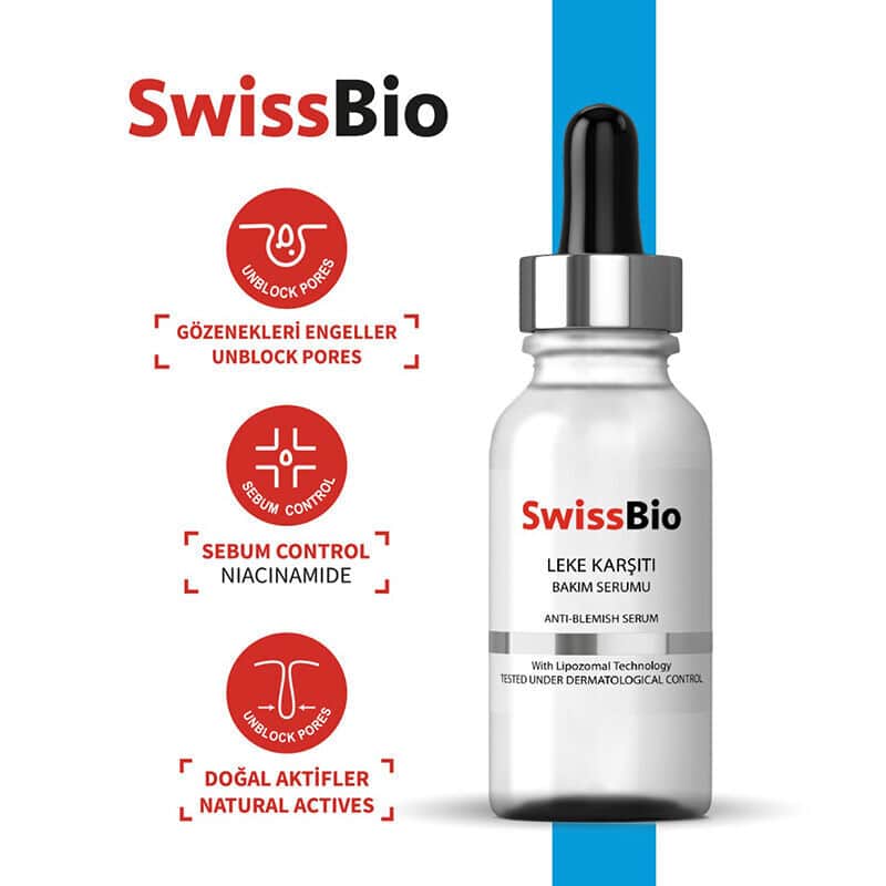 SwissBio Spotbehandlung Serum mit natürlichen Inhaltsstoffen 30ml