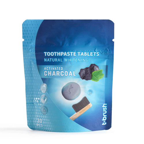 T-brush Active Charcoal Whitening Toothpaste Tablet 30 tablets